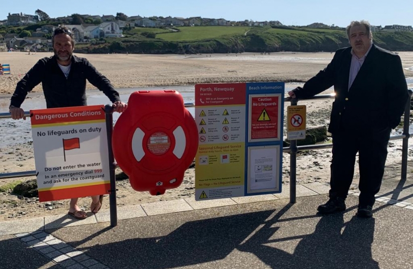 Councillors on the beach